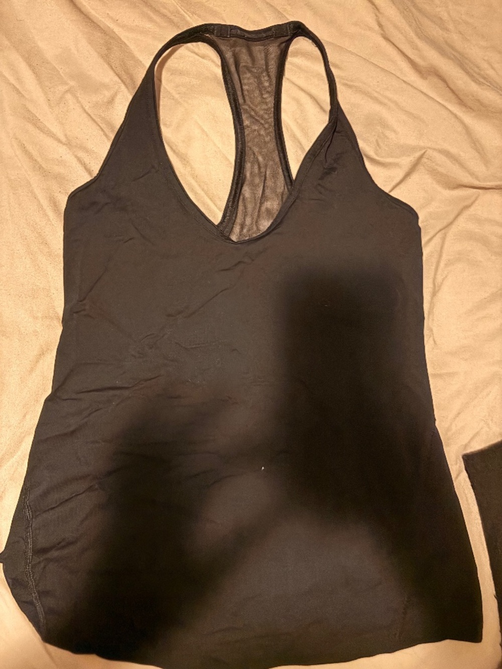 Black Lululemon V-Neck Tank Top